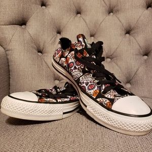Converse- Sugar Skull print - bold